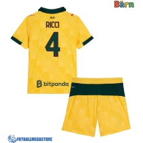Fotballdrakt Barn AC Milan Samuele Ricci #4 Tredjedraktsett 2025-26 Kortermet (+ Korte bukser)